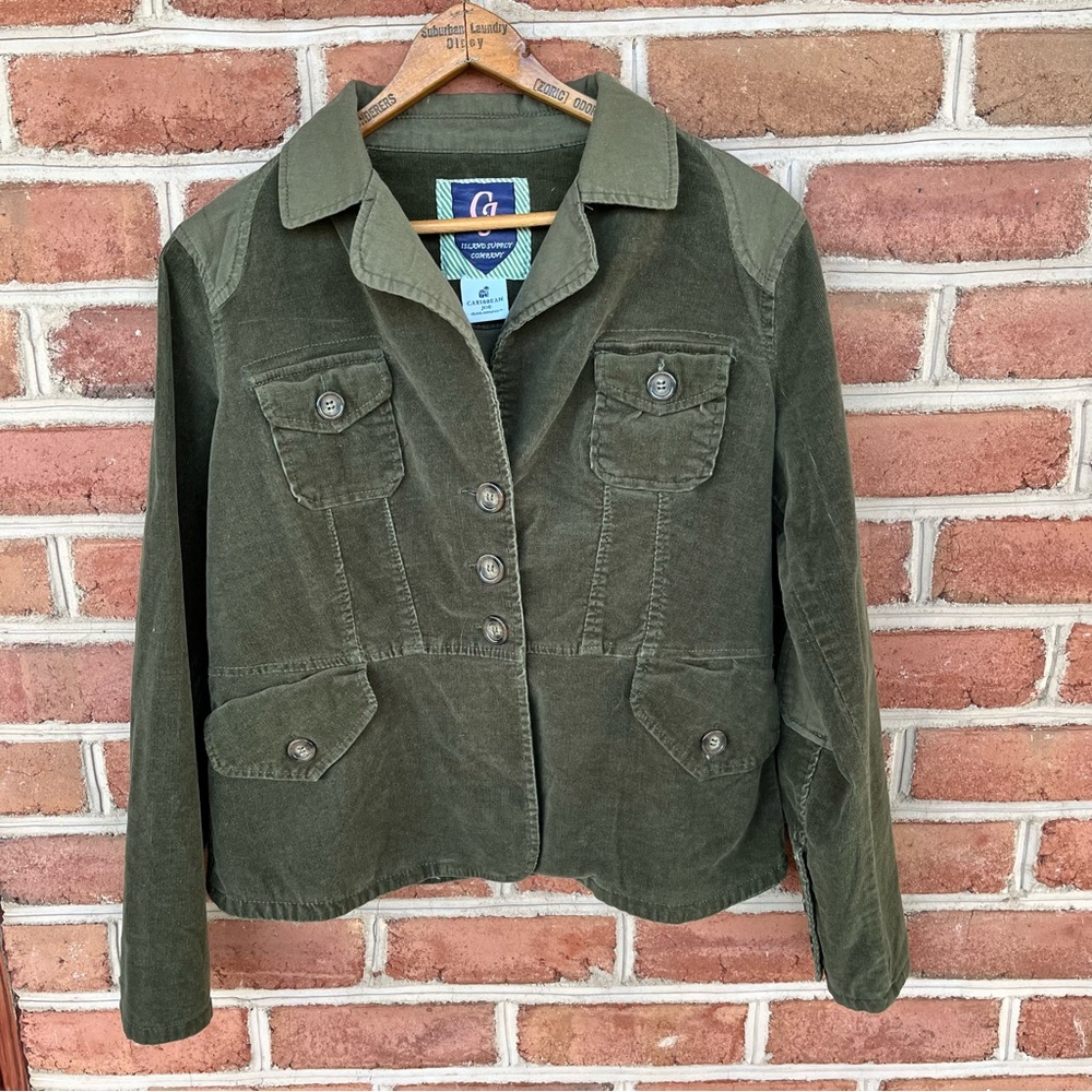 Soft green light weight blazer jacket. Caribbean Joe